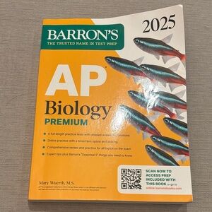 Barron's AP Biology Premium 2025 Edition - Orange Cover